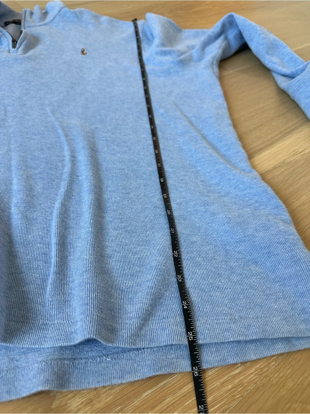 Polo Ralph Lauren Pullover Quarter Zip Jacket Men’s Size XL Blue Equestrian Prep